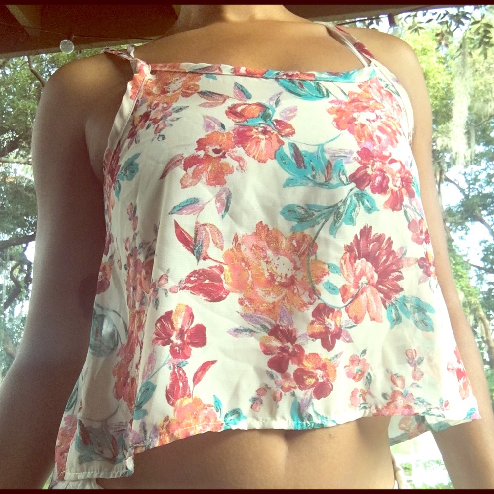 Full Tilt Medium Chiffon Tank Top with adj. straps